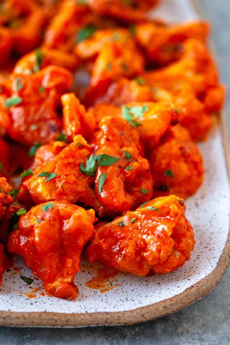 Buffalo Cauliflower Wings - Air Fryer or Oven | Kara Lydon