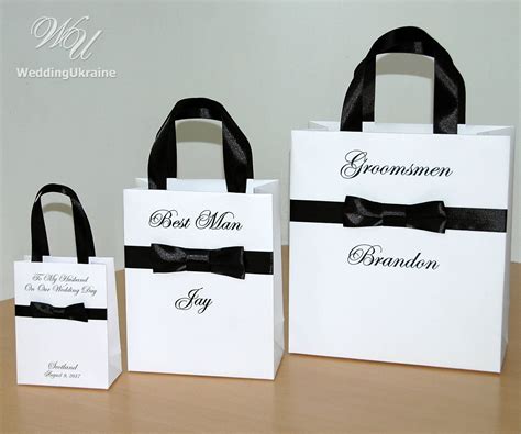 Personalized Groomsmen Gift Bags Wedding Party Gift Bag With - Etsy