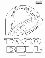 Taco Bell Logo Coloring Page  Super Fun sketch template