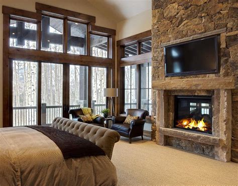 Master Bedroom Fireplace Ideas - Eclectic Dining Room