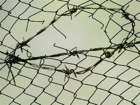 Barbed wire fence illustration — Stock Photo © dusan964 #5432798