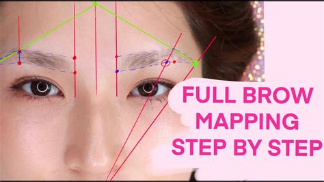 FULL BROW MAPPING TUTORIAL - STEP BY STEP - YouTube