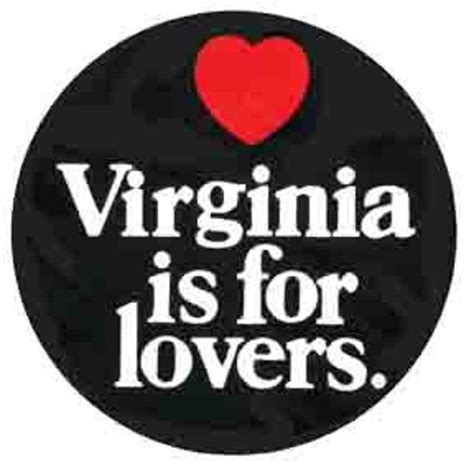 Vintage Style VA Virginia is for lovers Travel Decal