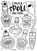 Halloween Potions coloring Page By Mrs Arnolds Art Room  TPT sketch template