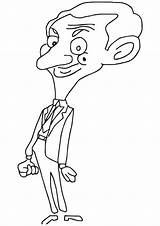 Funny Mr Bean Coloring Page  Free Printable Pages For Kids sketch template
