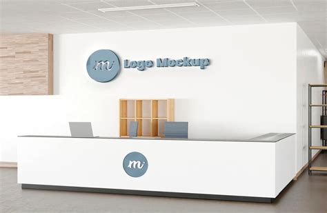 Premium PSD | Office reception mockup design