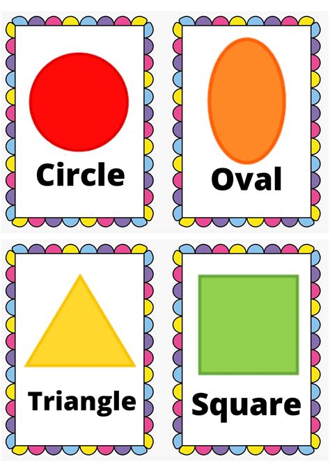 Shapes flashcards – Artofit