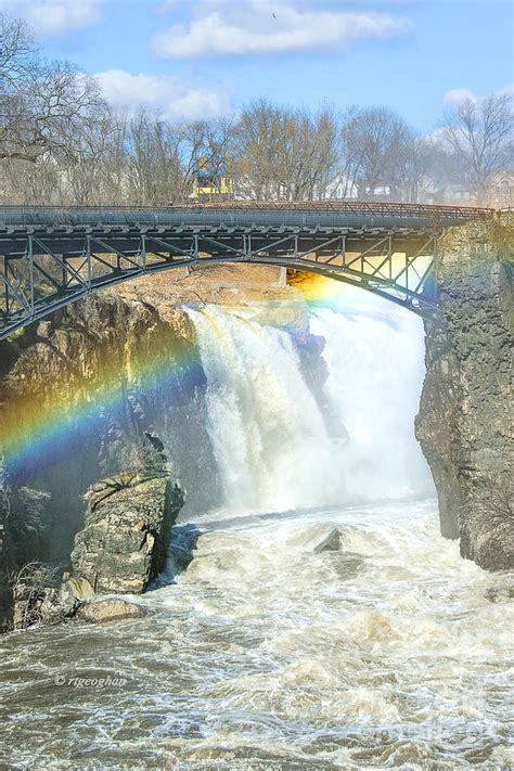 NJ Great Falls Winter Rainbow Photograph by Regina Geoghan - Fine Art America