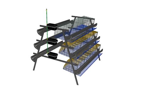 Battery Cage System For Poultry Farming 3D CAD Model, 41% OFF