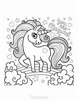 Magical unicorn coloring Pages For Kids Adults – Artofit sketch template