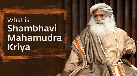 What is Shambhavi Mahamudra Kriya Meditation Sadhguru | The 21 minutes ...