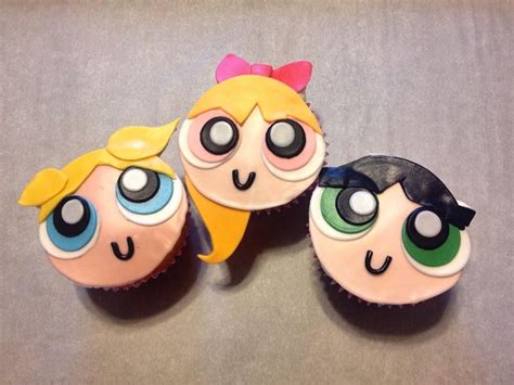 Powerpuff girls cupcakes | Girl cupcakes, Sugar cookie, Cupcakes