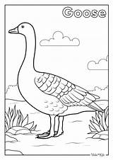 Goose Coloring Pages Free Printable PDFs  WakeTheKids sketch template