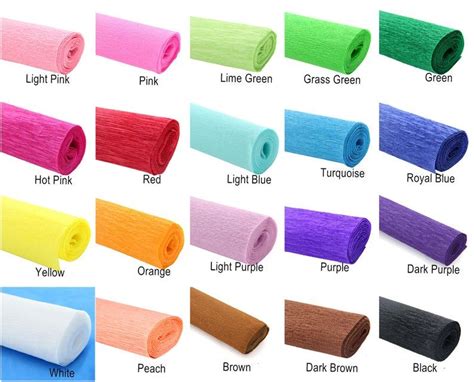 20 colors Crepe paper rolls-wrapping paper color crepe paper | Etsy in ...