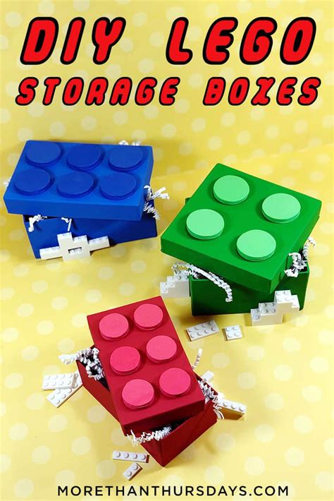 DIY Lego Storage Boxes | More Than Thursdays