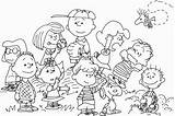 Peanuts Characters Thanksgiving Coloring Pages  Home sketch template