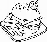 Hamburger Coloring Pages  Best For Kids sketch template