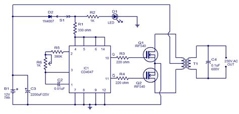 Simple Mosfet Inverter Circuit Diagram - IOT Wiring Diagram