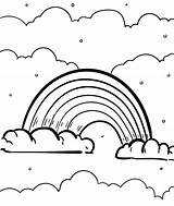 Rainbow For Kid Coloring Page  Free Printable Pages Kids sketch template