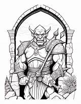 Free Printable Gigantic Beast  Ogre Coloring Page For Kids And Adults sketch template