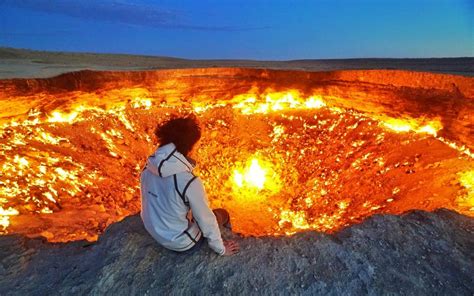 Turkmenistan's 'Door To Hell' Crater Has Been Burning For Fifty Years | Moss and Fog