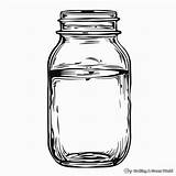 Mason Jar Coloring Pages  Free & Printable sketch template