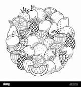 Coloring Pages Fruit sketch template