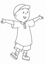 Caillou Coloring Page sketch template