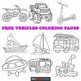 Kids Coloring Pages Transportation sketch template