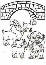 Three Billy Goats Gruff Coloring By MrFitz  TPT sketch template