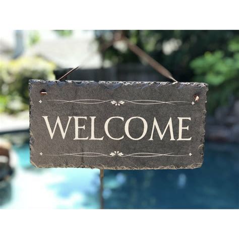 Welcome Signs | Shop custom slate house signs and plaques now