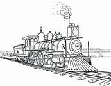 Steam Train Coloring Pages Sketch Page sketch template