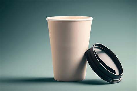 Premium AI Image | Mug mockup on a solid background