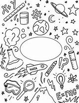 Science / STEAM Binder Cover Coloring Page By Art Melle  TPT sketch template