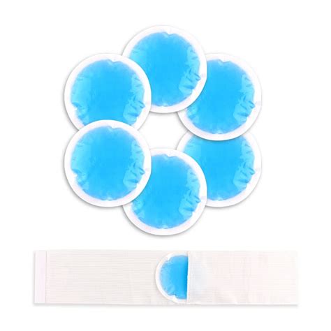 Buy NEWGO Ice Pack for Injuries Reusable, 6 Packs with Sleeve Hot Cold Therapy Small Round Gel ...