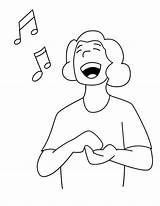 Singer 1 Coloring Page  Free Printable Pages For Kids sketch template