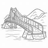 Bridge Coloring Pages sketch template