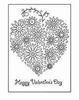 Happy Valentines Day Coloring Page Heart Coloring Sheet Valentines  sketch template