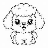 Childrens Cute Poodle Coloring Page  3 Free Printable Pages sketch template