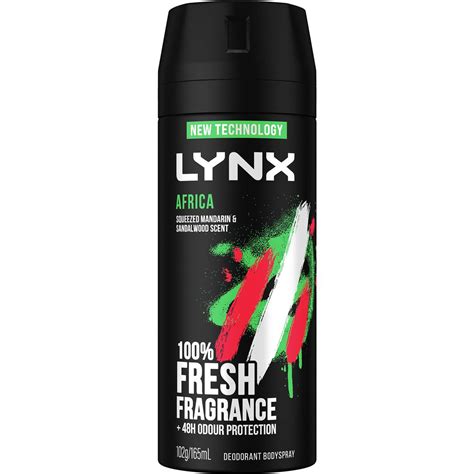 Lynx Deodorant Body Spray Africa 48h 165ml | Woolworths