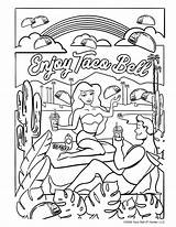 Taco Bell Coloring Pages  Nation sketch template