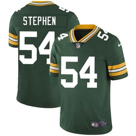 Scott Stephen Packers Jersey Custom Sewn-on Patches Mens Womens Youth ...