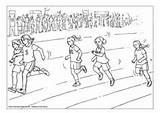Run Coloring Page sketch template