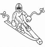 Winter Olympics Downhill Skiing Coloring Pages & coloring Book 6000  sketch template