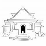 Thai Temple Coloring Page For Kids  Free Temples Printable Coloring sketch template