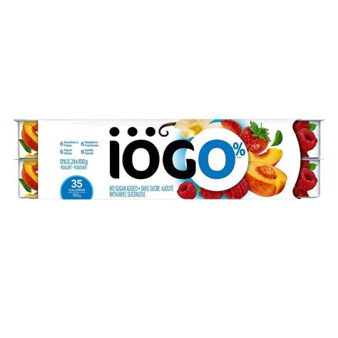 IOGO Yogurt 0%, 24 x 100 g - Deliver-Grocery Online (DG), 9354-2793 Québec Inc.