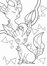 Glaceon Coloring Pages sketch template