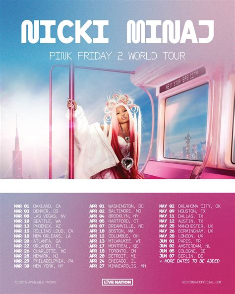 Nicki Minaj Announces Dates for ‘Pink Friday 2’ World Tour