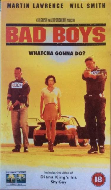 BAD BOYS. VHS. Will Smith, Martin Lawrence, Téa Leoni. Cert 18. 114 MInutes $2.49 - PicClick