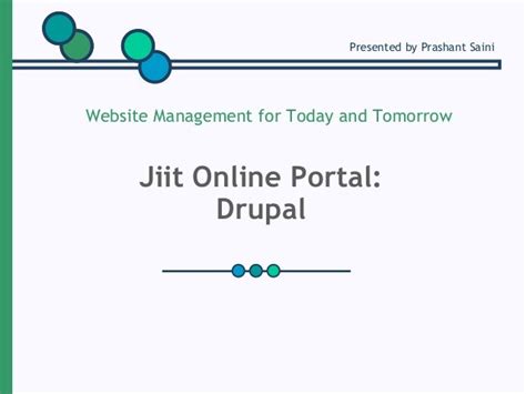 JIIT PORTAL based on Drupal